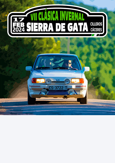 Clasica Invernal Sierra de Gata - Cartel 2024 - Rally Regularidad