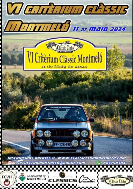 Critèrium Clàssic Montmeló - Cartel 2024 - RallyRegularidad.net